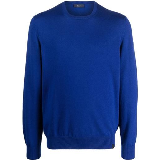 Fay maglione girocollo - blu