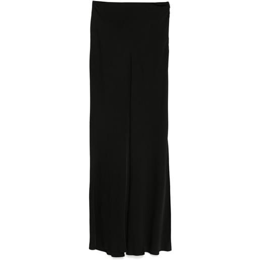 TWINSET gonna lunga con logo - nero