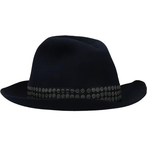 Borsalino x 10 corso como fedora con nastro - blu