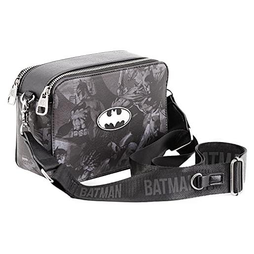 KARACTERMANIA dc comics batman bat-borsa ibiscuit, nero, 21 x 15.5 cm