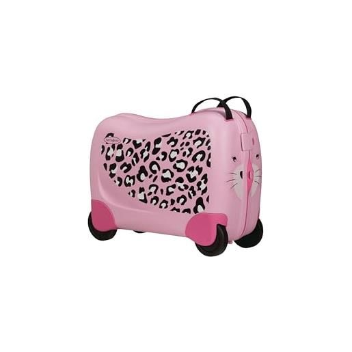Samsonite dream rider valigia per bambini, 51 cm, 28 l, rosa (leopard l. )