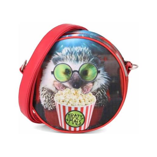 Karactermania krazymals hedgehog-borsa a tracolla rotonda, multicolore, 18 x 18 cm