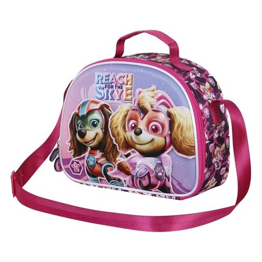KARACTERMANIA paw patrol mighty-porta merenda 3d, rosa, 25.5 x 20 cm