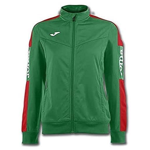 Joma 900380.456. Xs felpa senza cappuccio, champion iv, ragazze, verde-rosso, xs
