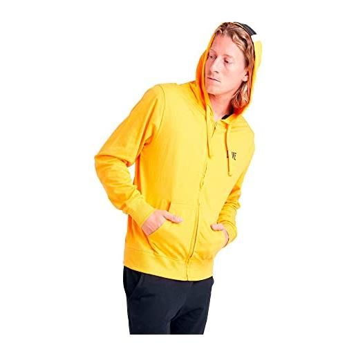 LEONE 1947 leone - tuta uomo combat sport heavy jersey - saffron-black (13909), xs