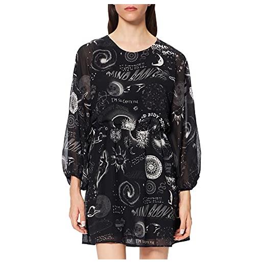 Desigual vestito casual da donna, nero, l
