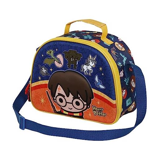 Harry Potter crest-porta merenda 3d, arancione, 25.5 x 20 cm