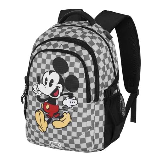 Disney topolino move-zaino running plus, grigio, 34 x 46 cm, capacità 32 l