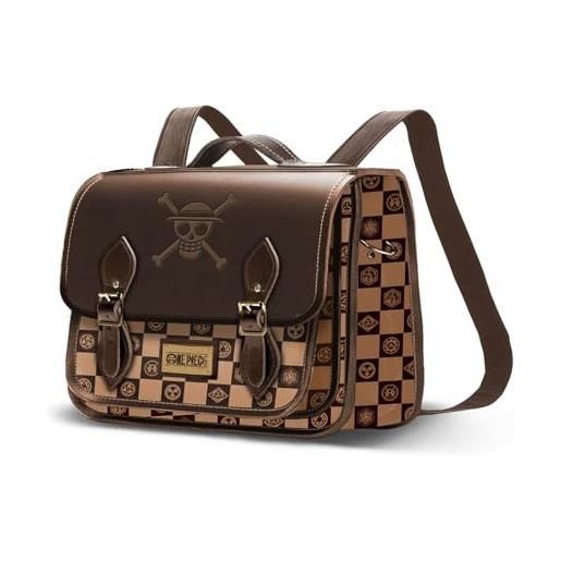 One Piece chess-borsa a tracolla-zaino satchel, cammello, 27 x 20 cm