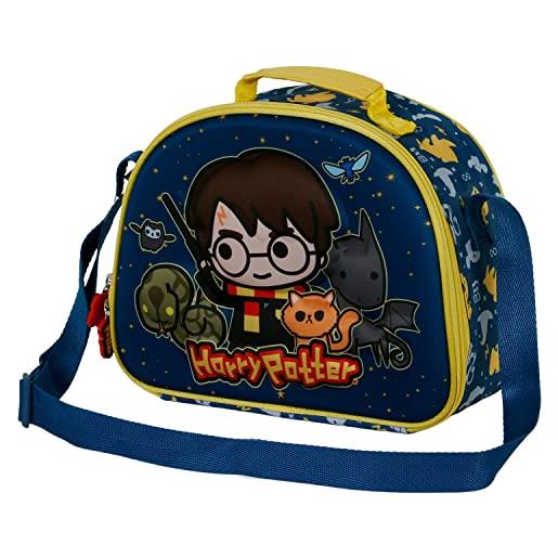 Harry Potter beasty friends-porta merenda 3d, blu, 25.5 x 20 cm
