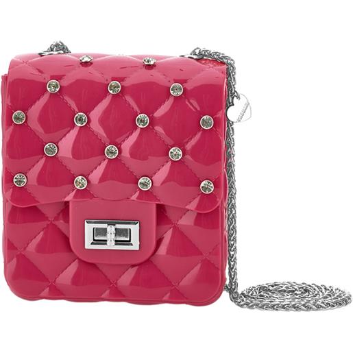 Monnalisa borsa pvc con strass