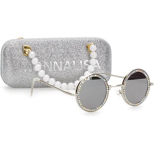 Monnalisa occhiali da sole strass