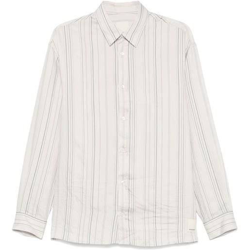 Emporio Armani camicia a righe - bianco