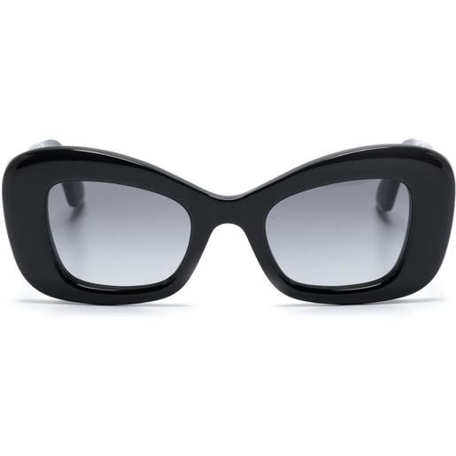 Alexander McQueen Eyewear occhiali da sole bold cat-eye - nero