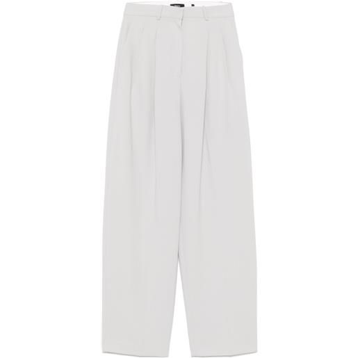 Theory pantaloni con pieghe - grigio
