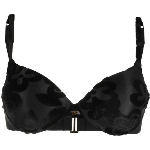 TOM FORD reggiseno a fiori - nero