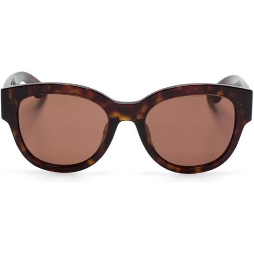 Alexander McQueen Eyewear occhiali da sole cat-eye - marrone