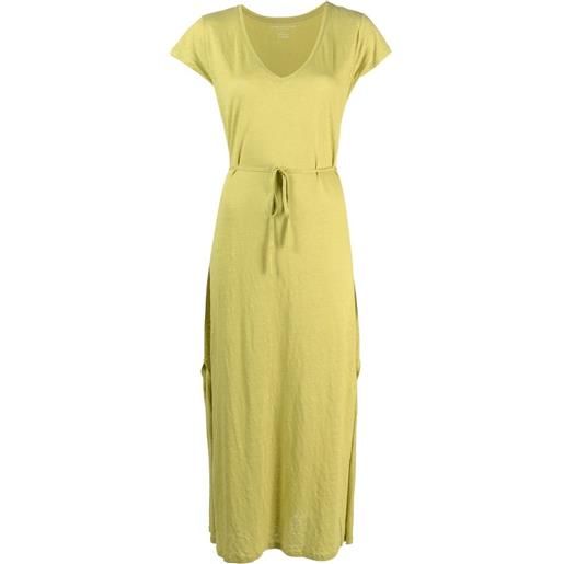 Majestic Filatures abito midi a maniche corte - verde
