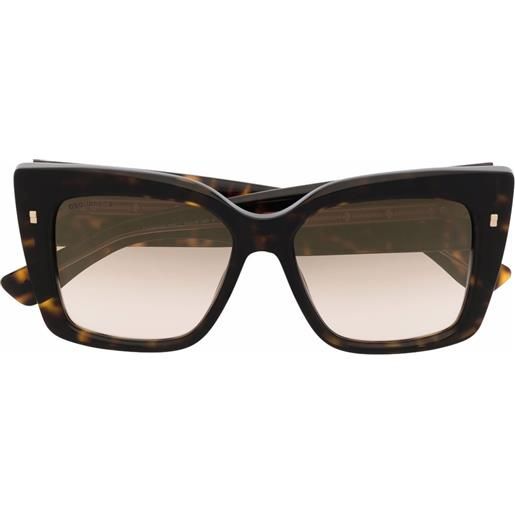 DSQUARED2 EYEWEAR occhiali da sole squadrati - marrone