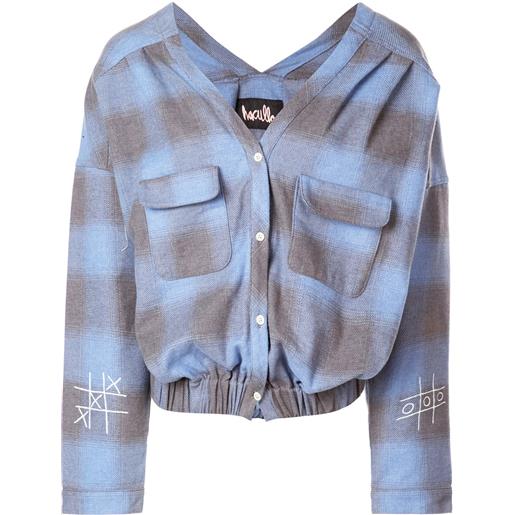 Haculla blusa con motivo scozzese