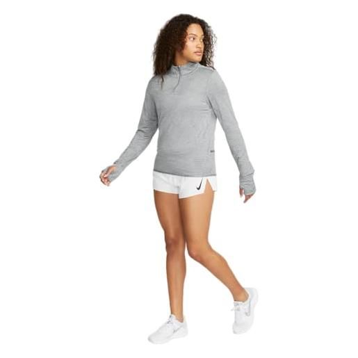 Nike top w nk swift elmnt df uv hz top, smoke grey/lt smoke grey/reflective silv, fb4316-084, m