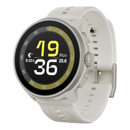 SUUNTO run orologio sportivo da corsa, 1,32" amoled touchscreen, tracker attività, smartwatch per running, gps dual band, monitoraggio della frequenza cardiaca/sonno, 12 giorni di autonomia, musica