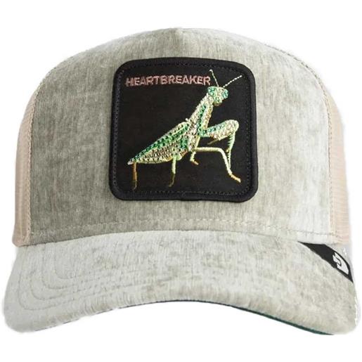 GOORIN BROS baseball cap in velluto verde heartbreaker iced mantis strass