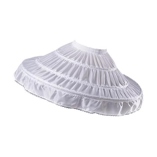 CARISSETT crinolina strutturata per abiti da ballo e sottogonna speciale cerchi flessibili in tessuto di cotone forma di mantenimento dell'abito di sfera sottogonna