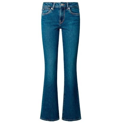 Pepe Jeans bootcut lw jeans, blu (denim-ee3), 28w x 32l donna