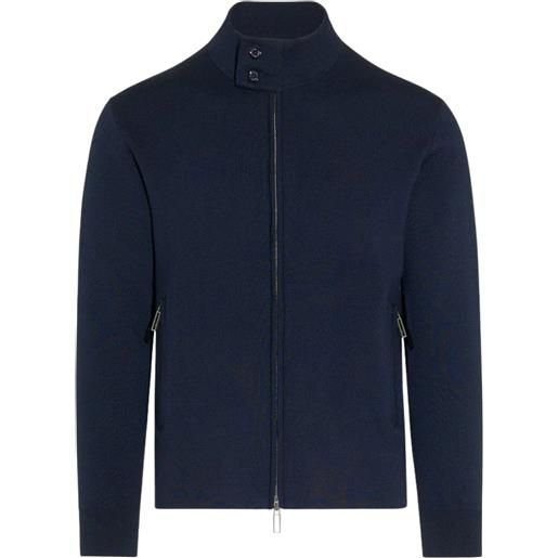 Paolo Pecora giubbotto in maglia double blu