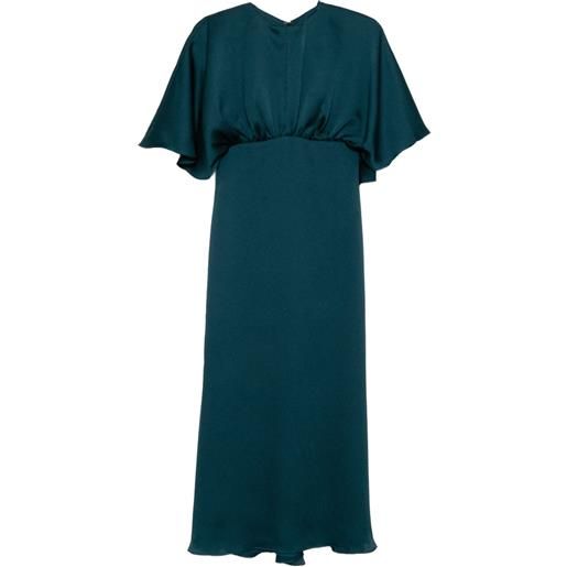 Amsale abito in raso - verde