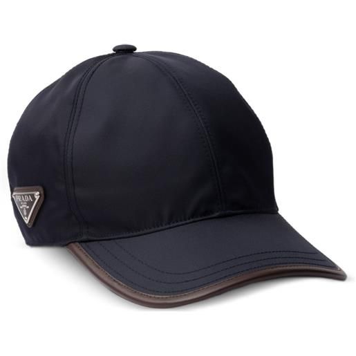Prada speedrock enamelled-triangle baseball cap - blu