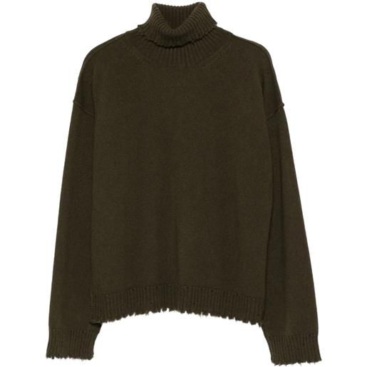 Uma Wang maglione a collo alto - verde