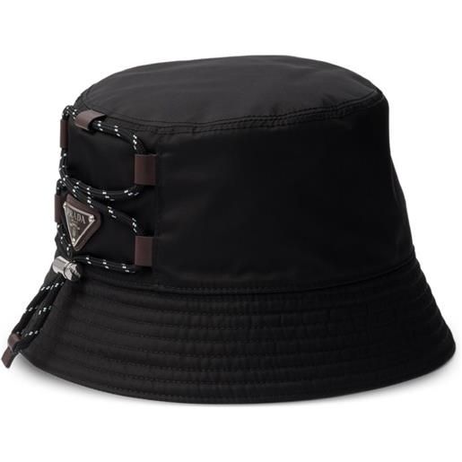 Prada cappello bucket speedrock re-nylon - nero