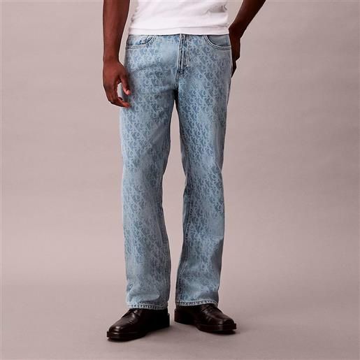 Calvin Klein jeans Calvin Klein 90's straight jeans da uomo rif. Lv04rc721g, denim blu