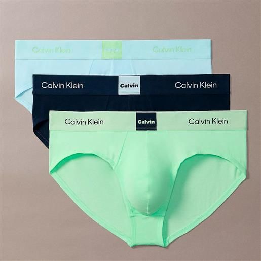 Calvin Klein Underwear slip Calvin Klein Underwear icon logo graphic 3pack da uomo rif. Lv00nb4475, multicolore
