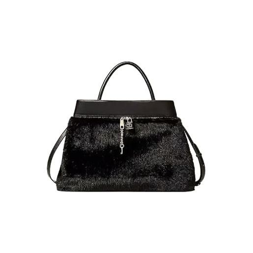 TWINSET milano borsa shopper in faux fur con lock art. 252td8400