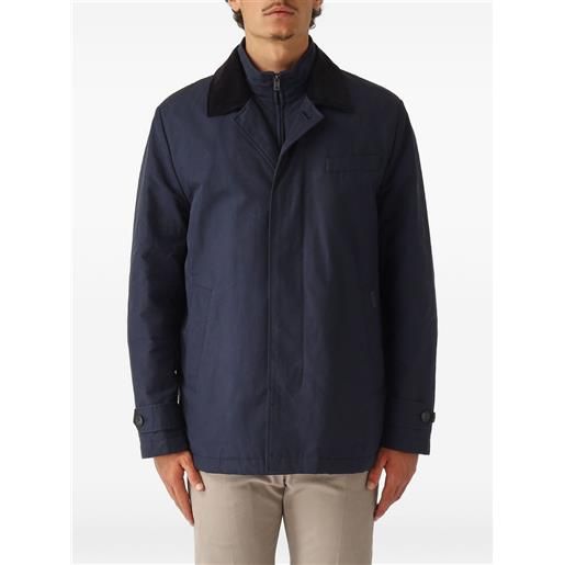 Fay giacca con colletto a coste - blu