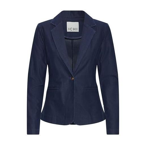 Ichi ihkate denim bl blazer casual da lavoro, 900000556/dark blue, xl donna