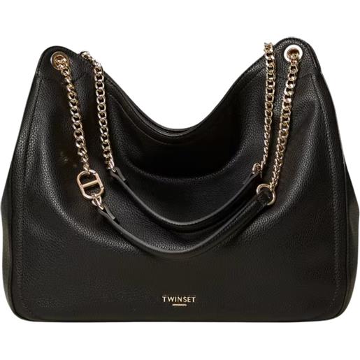 TWINSET borsa borsa hobo 'brera' con oval t twinset