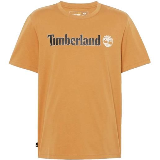 Timberland t-shirt a maniche corte con logo lineare kennebec river