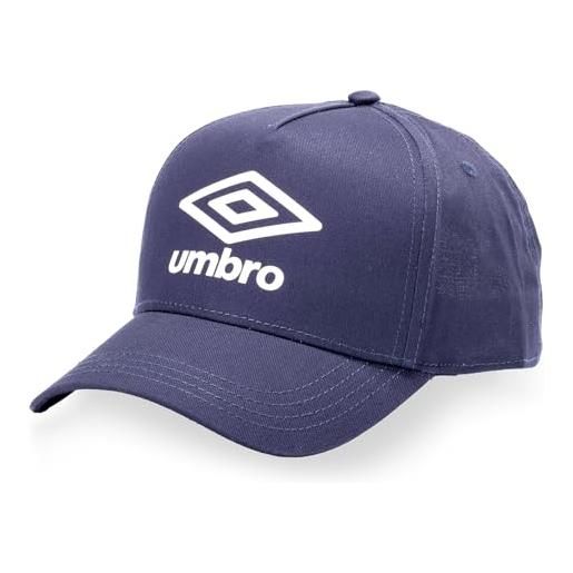 Umbro berretto da baseball da uomo, blu marino/bianco, taglia unica