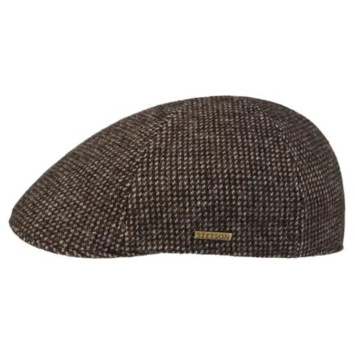 Stetson coppola texas edenton wool uomo - made in the eu cappello piatto con visiera, visiera autunno/inverno autunno inverno - l (58-59 cm) marrone