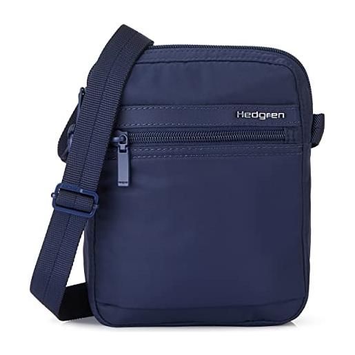 Hedgren rush, small vertical crossover + rfid unisex adulto, total eclipse, taglia unica