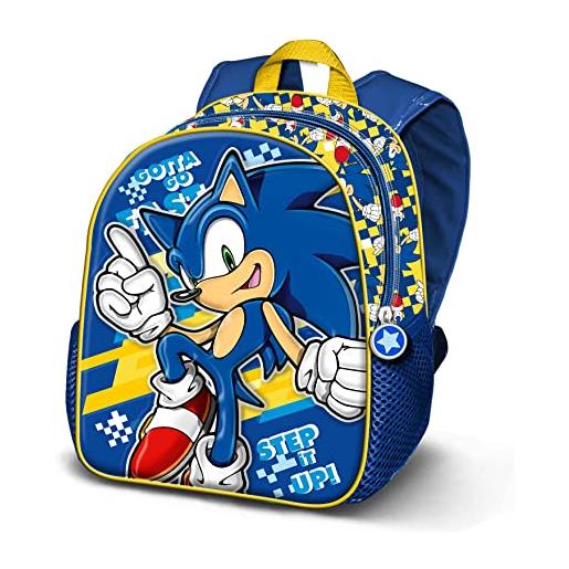 KARACTERMANIA sonic the hedgehog - sega -sonic step-zaino basic, blu, 31 x 39 cm, capacità 18.2 l