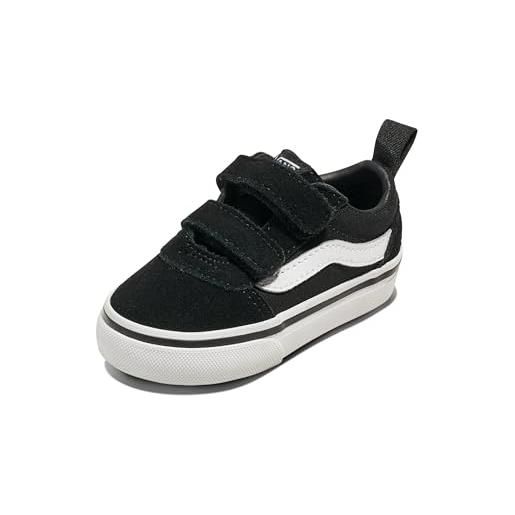 Vans ward v, scarpe da ginnastica, unisex - bambini e ragazzi, (suede/canvas) black/white, 36.5 eu