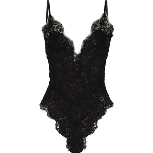 Dolce & Gabbana body con pizzo - nero