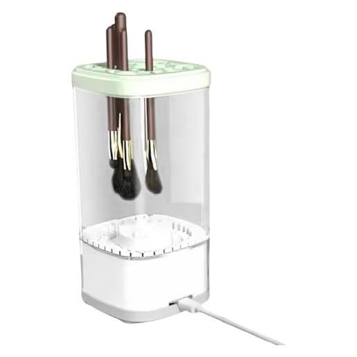 Generic pulitore per pennelli da trucco, ricaricabile, automatico, rondella elettrica rapida, macchina per la pulizia dei pennelli per la casa, i viaggi, efficiente rondella per pennelli da trucco