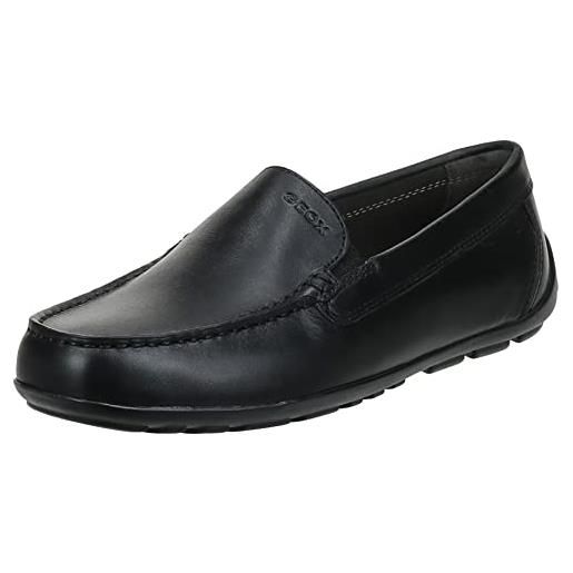 Geox j new fast boy a, mocassini bambini e ragazzi, blu (navy), 27 eu