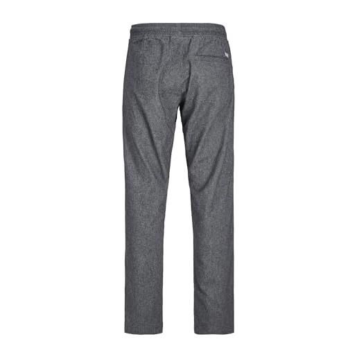 JACK & JONES jpstkane jjherringbone jogger jogging, grigio melange. Dettagli: a spina di pesce, s uomo